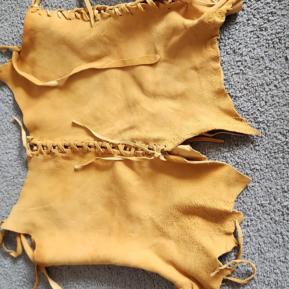 Hippie boho biker leather  top festival